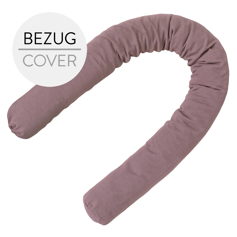 Bettschlangenbezug Waffelpique mauve 180cm