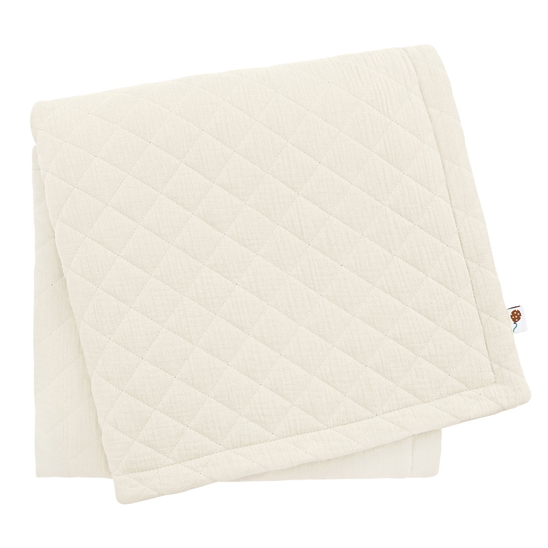 Spielmatte Musselin creme 120x120cm