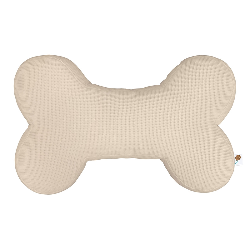 Kinderkissen Knochen Piqué beige 42cm