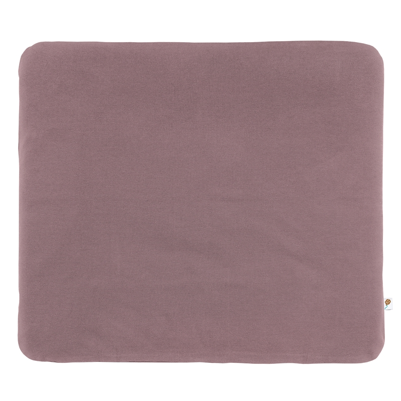 Wickelauflagenbezug Waffelpique mauve 85x75cm