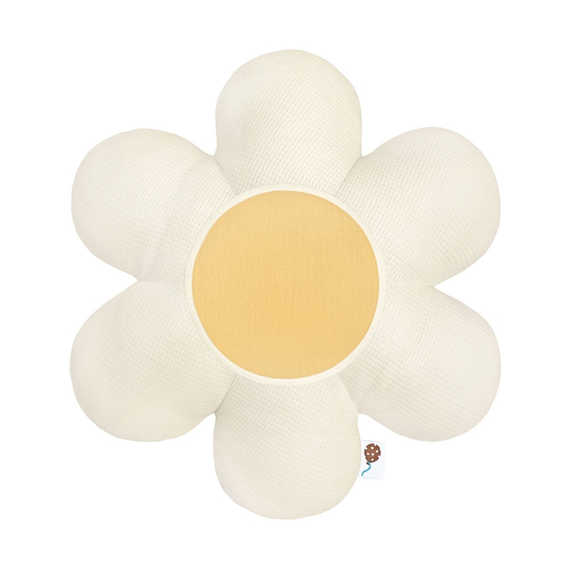 Kissen Blume &#039;Margerite&#039; creme/hellgelb 30cm