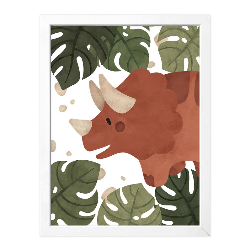 Kinderposter Dino Triceratops 30x40cm