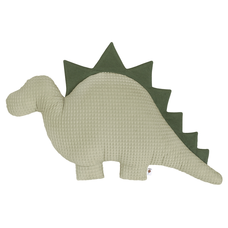 Dino Kissen Stegosaurus Waffel hellgrün 60cm