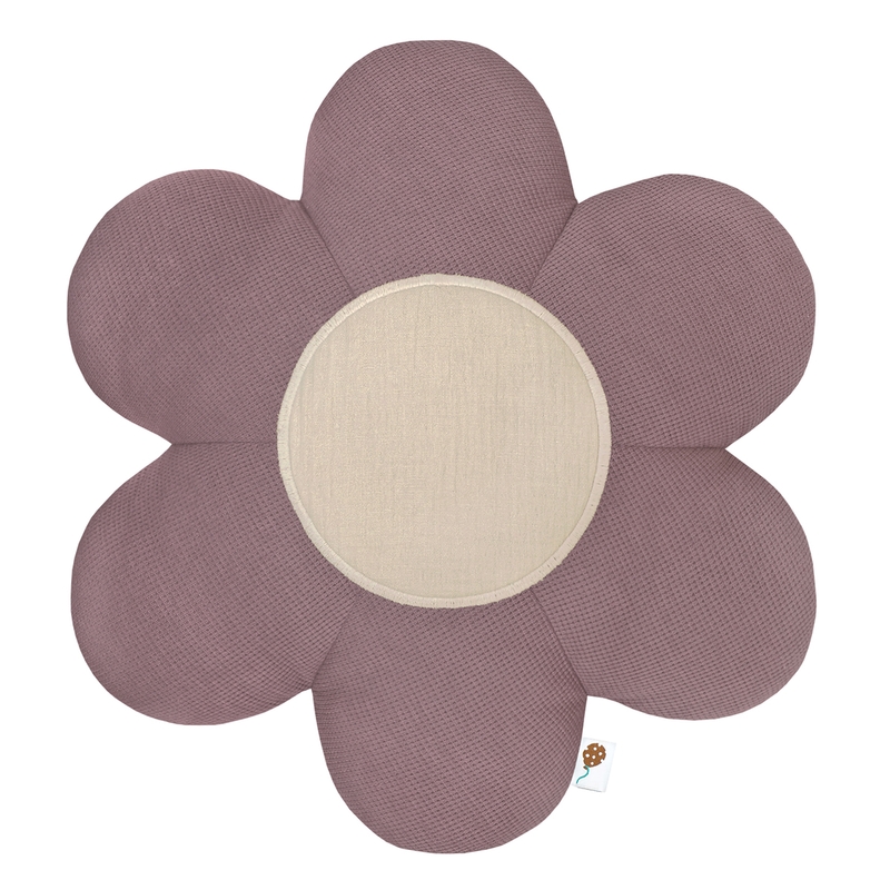 Kinderkissen &#039;Blume&#039; mauve/beige 40cm